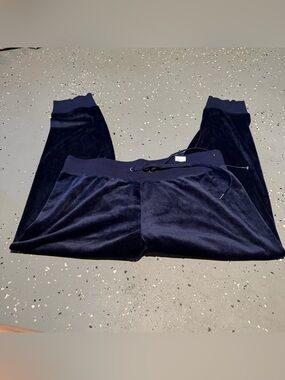 Champion Navy Blue Velour Sweatpants